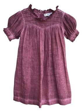 Sea New York Girls  Mauve-Rose Smocked Dress